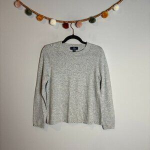 Lands' End grey cashmere sweater